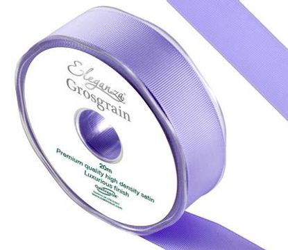 Eleganza Premium Grosgrain Ribbon 25mm x 20m Lavender No.45 - Ribbons